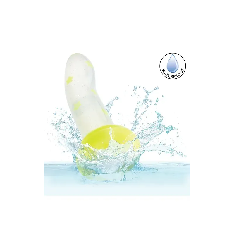 Glow Stick Star Silicone Dildo with Suction Cup