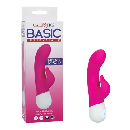 Rechargeable Dual Vibrator with Flickering Teaser