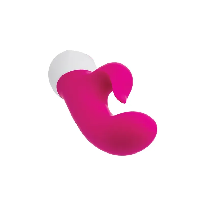 Rechargeable Dual Vibrator with Flickering Teaser