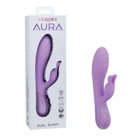 Aura Dual Bunny Rabbit Vibrator with Flickering Ears