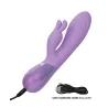 Aura Dual Bunny Rabbit Vibrator with Flickering Ears