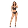 Touch of Pearl Feather Lace Bralette with Pearl Detail & Brazilian Panty 2 piece Set