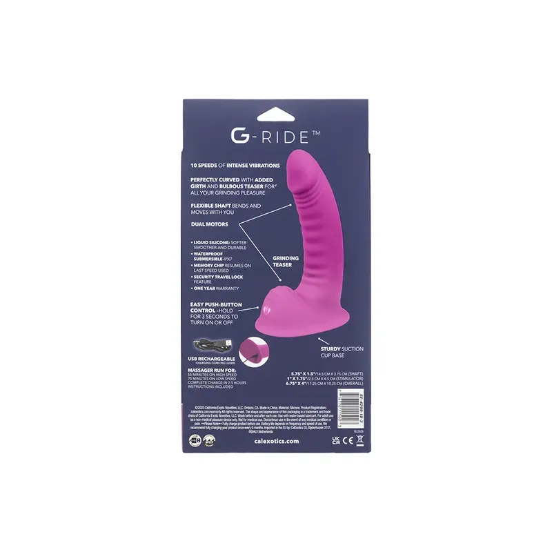 G-Ride Road Trip Dual-Motor Vibrating Dildo