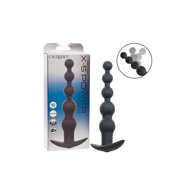 Rechargeable Vibrating Anal Beads with 10 Speeds