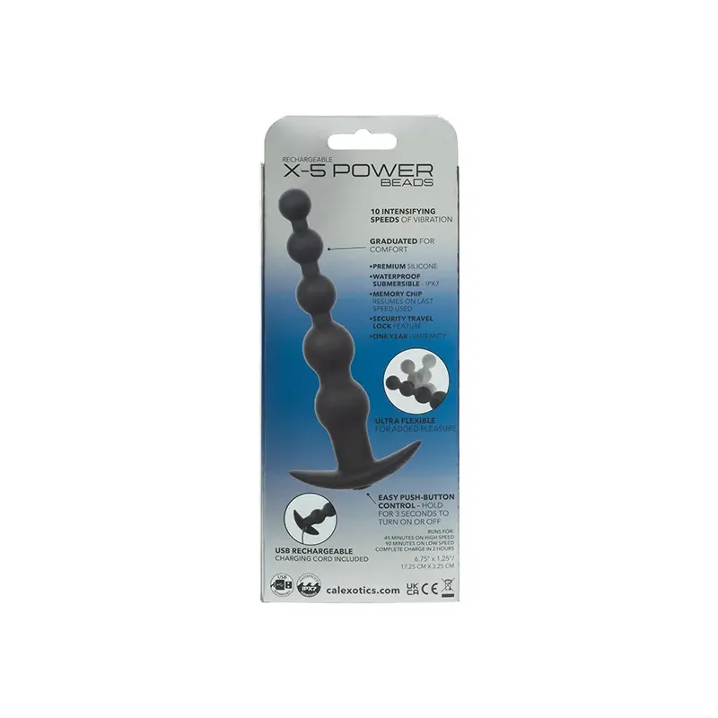 Rechargeable Vibrating Anal Beads with 10 Speeds