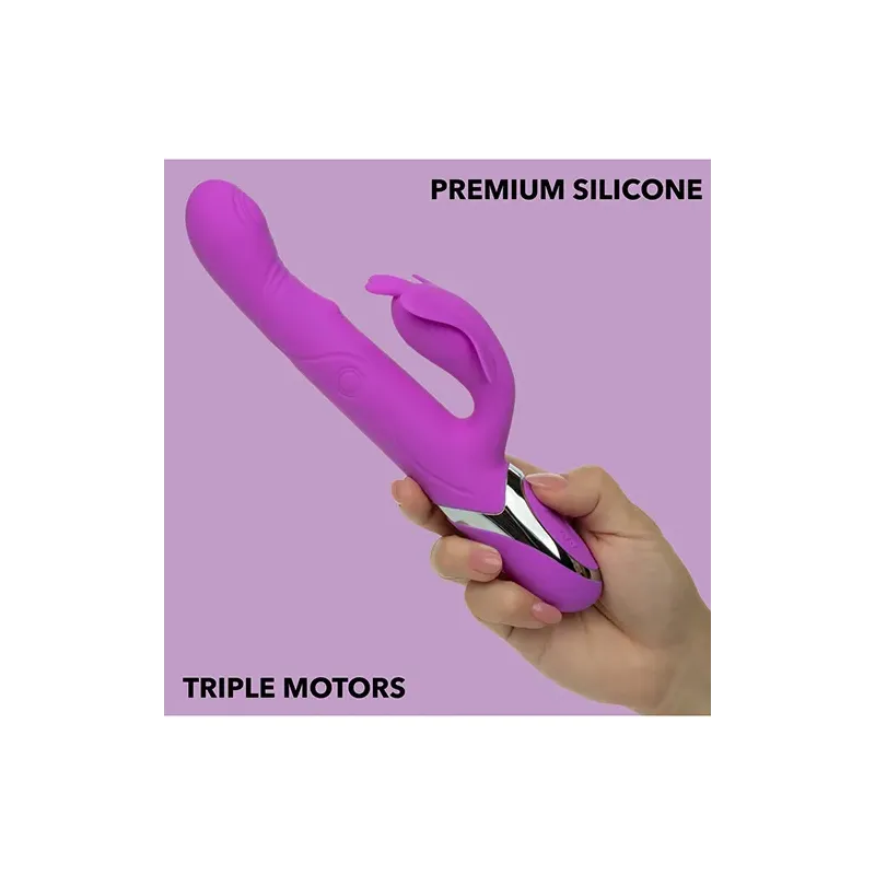Rabbit Vibrator with Triple Motors and G-Spot Rocking
