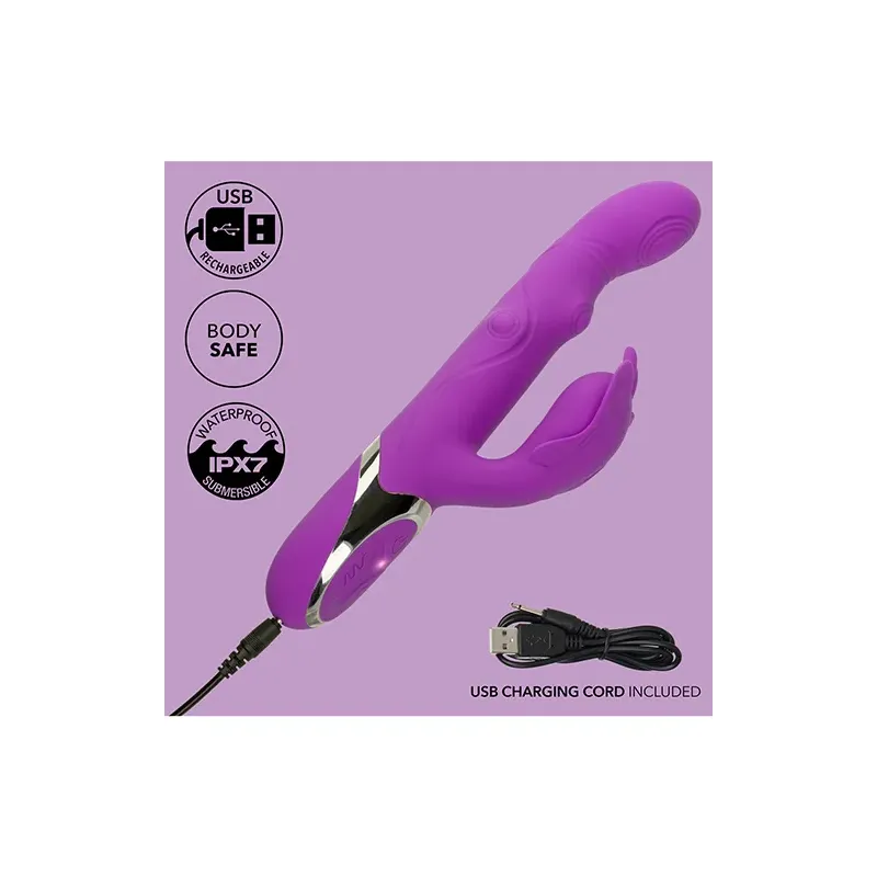 Rabbit Vibrator with Triple Motors and G-Spot Rocking