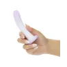 Lavender Haze Slender Curved Anal Probe with Vibration