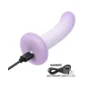 Lavender Haze Slender Curved Anal Probe with Vibration
